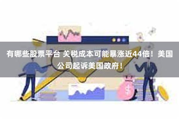 有哪些股票平台 关税成本可能暴涨近44倍！美国公司起诉美国政府！